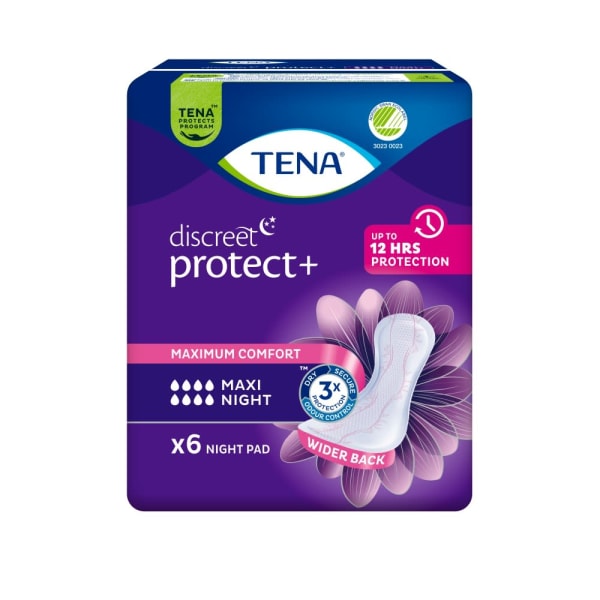 Bleie TENA Discreet Maxi Night