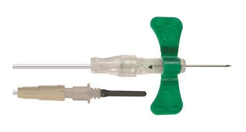 Veneprøvesett push button 21G 178mm grøn