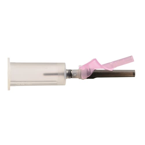 Kanyle med holder Svart 0.7x32mm 22G