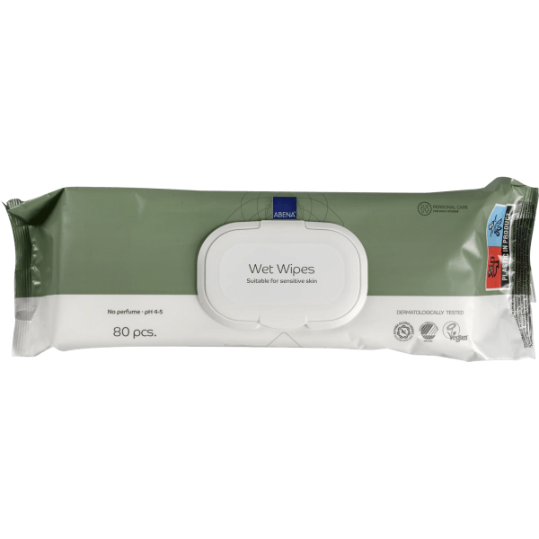 Våtserviett Abena u/parf lokk 20x27cm