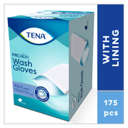 Vaskehanske m/innvendigplast TENA