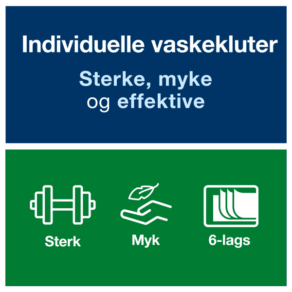 Vaskeklut engangs 6lag  19x27cm