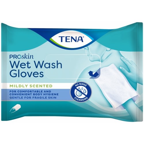 Vaskehanske Tena Wet Wash m/parfym