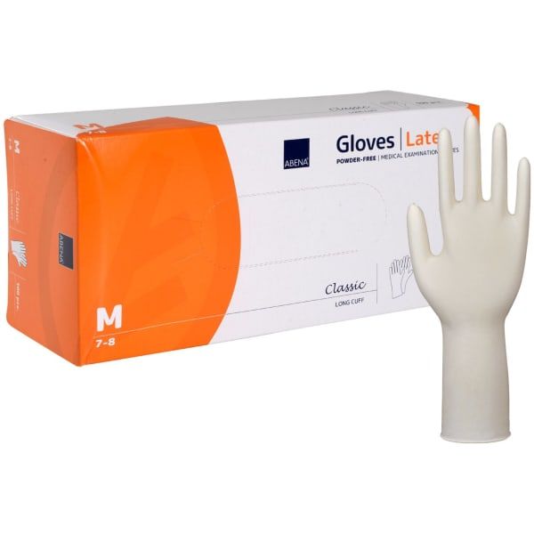 Hanske Latex Abena Lang PF M