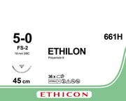 Sutur Ethilon 5-0 FS-2 45cm Svart