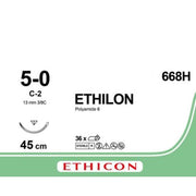 Sutur Ethilon 5-0 C-2 45cm Svart