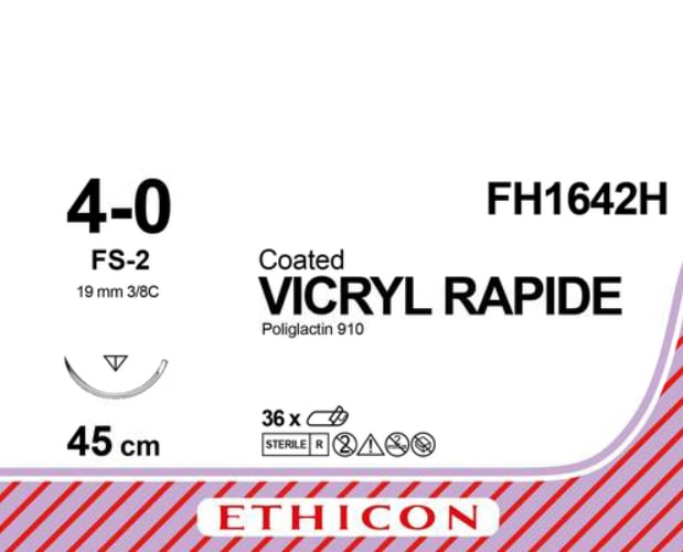 Sutur Vicryl Rapide 4-0 FS-2 45cm Ufarge