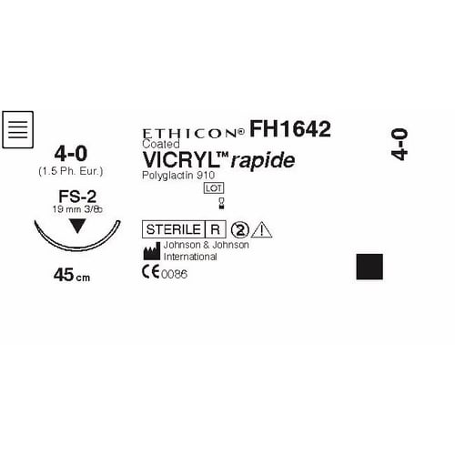 Sutur Vicryl Rapide 4-0 FS-2 45cm Ufarge