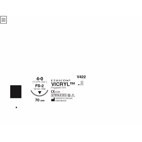 Sutur Vicryl 4-0 FS-2S 70cm Ufarget
