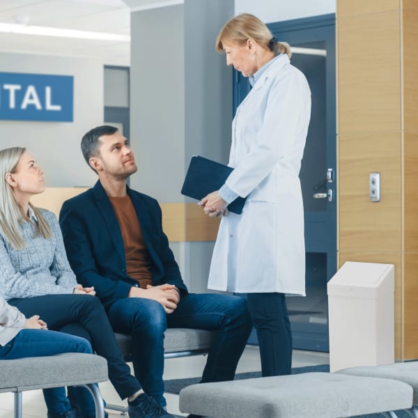 Avfallsbeholder Tork B1 50l hvit metall