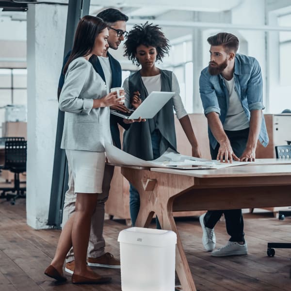 Avfallsbeholder Tork B2 20l hvit