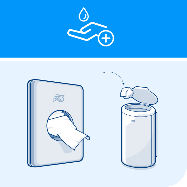 Hygieneposeholder Tork B5 hvit