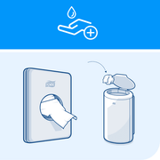 Hygieneposeholder Tork B5 sort