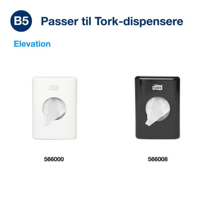 Hygienepose Tork B5 hvit plast