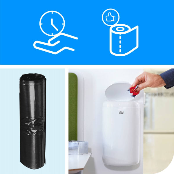 Hygienepose Tork B3 på rull sort