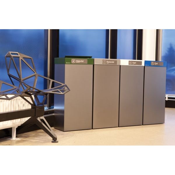 Avfallsbeholder Femunden 90l u/topp