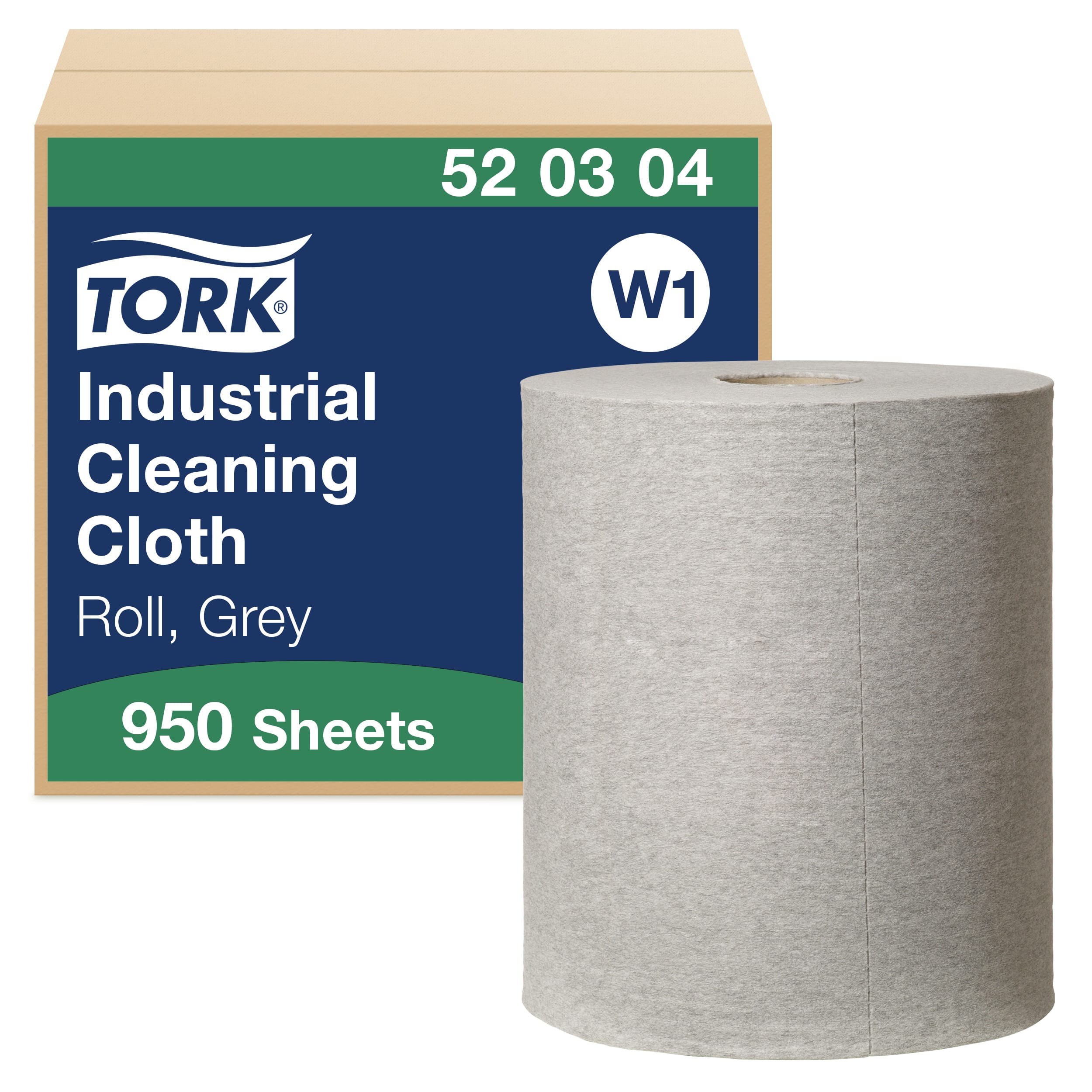 Industriklut Tork W1 rull grå