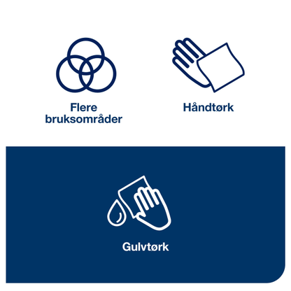 Tørkerull Tork M1 Plus hvit 75m 2l