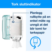 Tørkerull Tork M1 Plus hvit 75m 2l