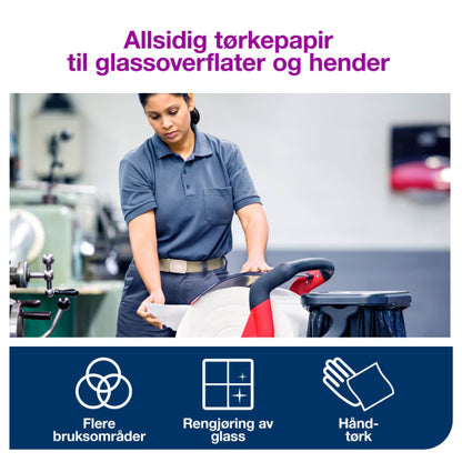 Tørkerull Tork W1 Standard hvit 1180m