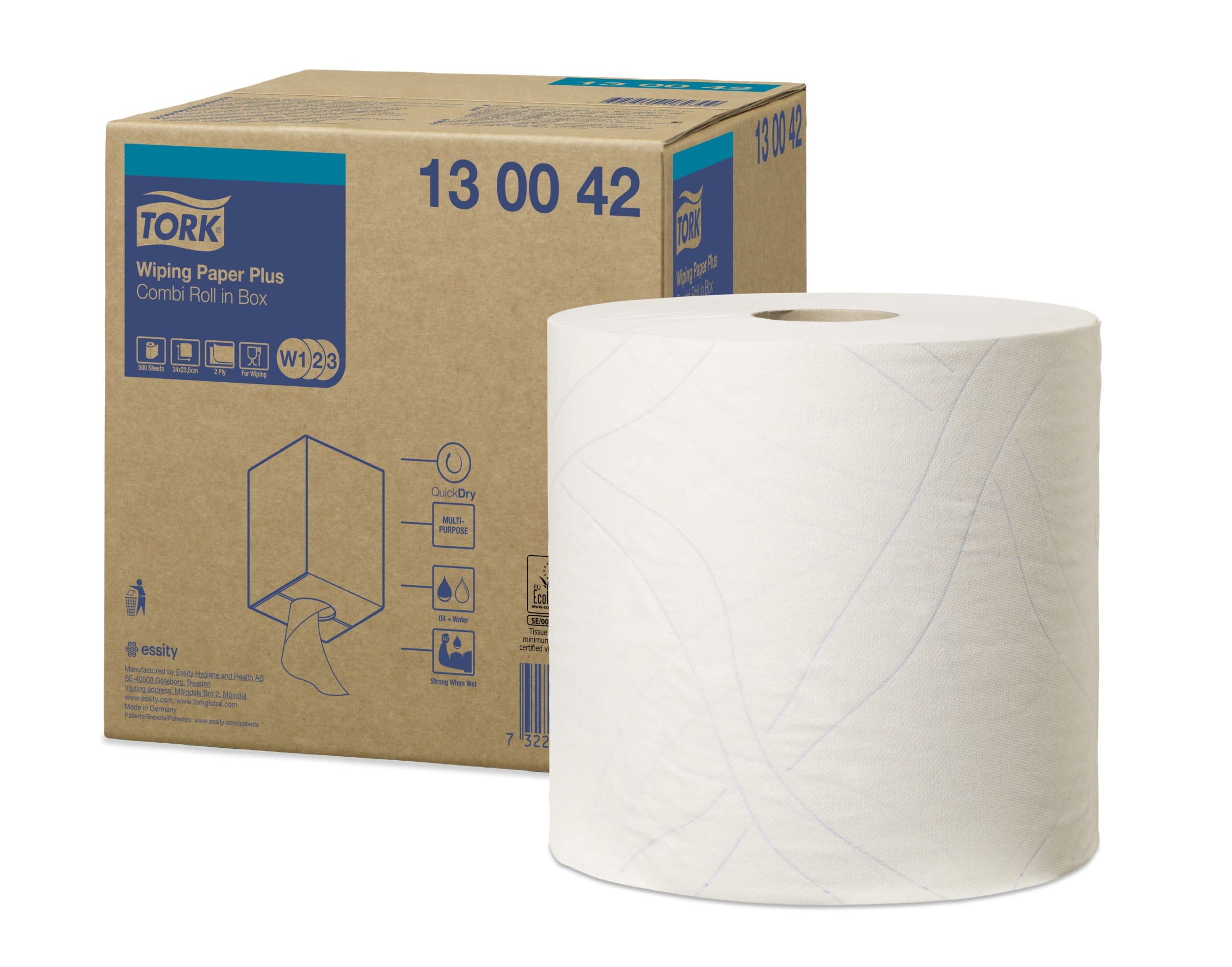 Tørkerull Tork W1-2-3 Plus 255m 2l