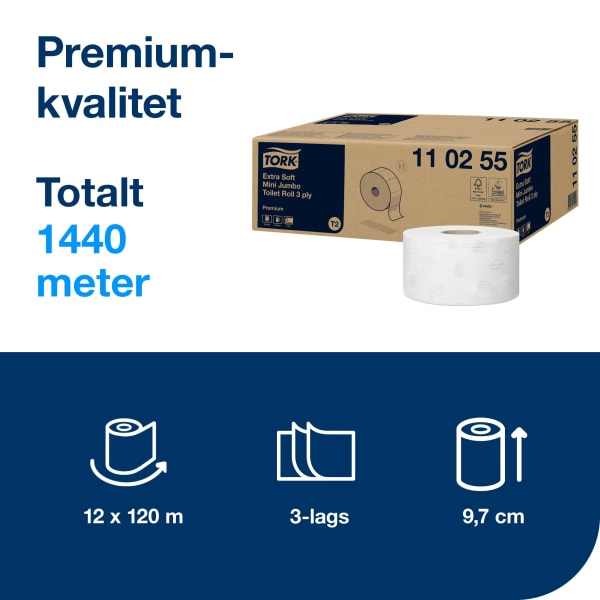 Toa Mini Jumbo ekstra myk 120m 3l