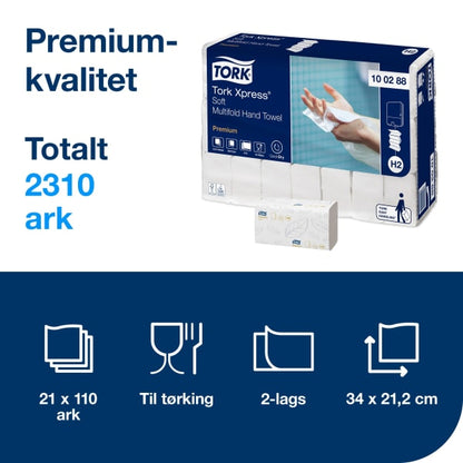 Håndtørk H2 Xpress Premium Soft 2l M