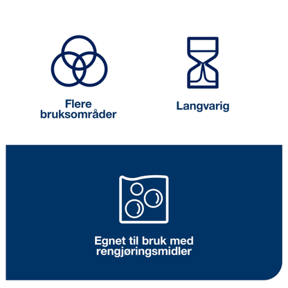 Fargekodet klut Tork W8 Premium blå