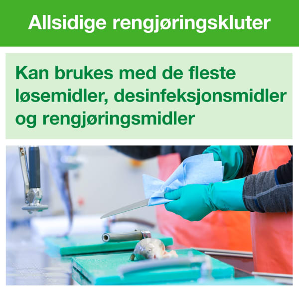 Fargekodet klut Tork W8 Premium grønn