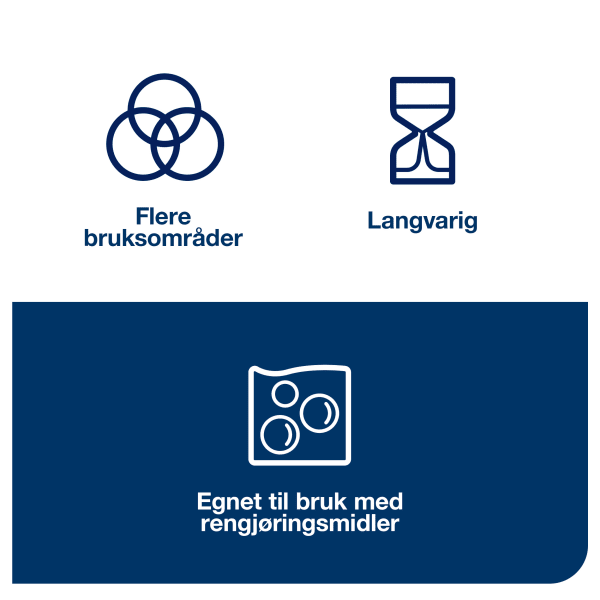 Fargekodet klut Tork W8 Premium rød