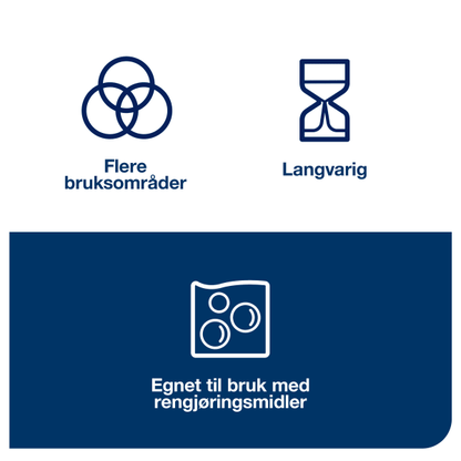 Fargekodet klut Tork W8 Premium rød
