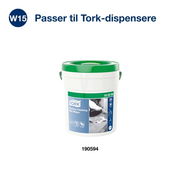 Våtservietter Tork W10 overflate