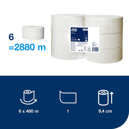 Toalettrull Tork T1 Jumbo Universal 1l