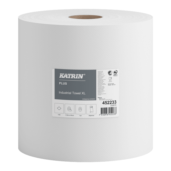 Tørkerull Katrin Plus XL hvit 1110m 1l