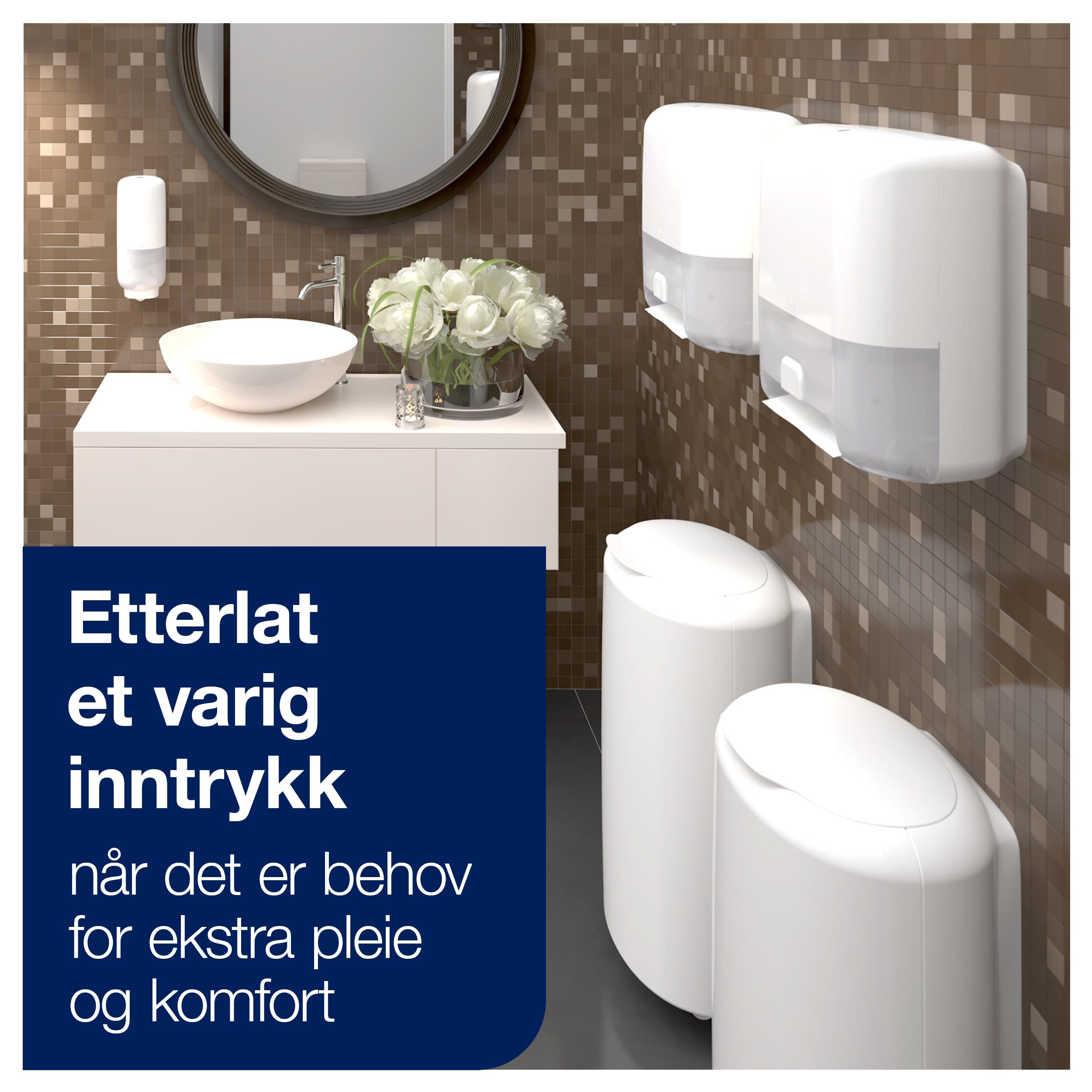 Tørkepapir dispenser - H1 Tork Matic sensor, hvit