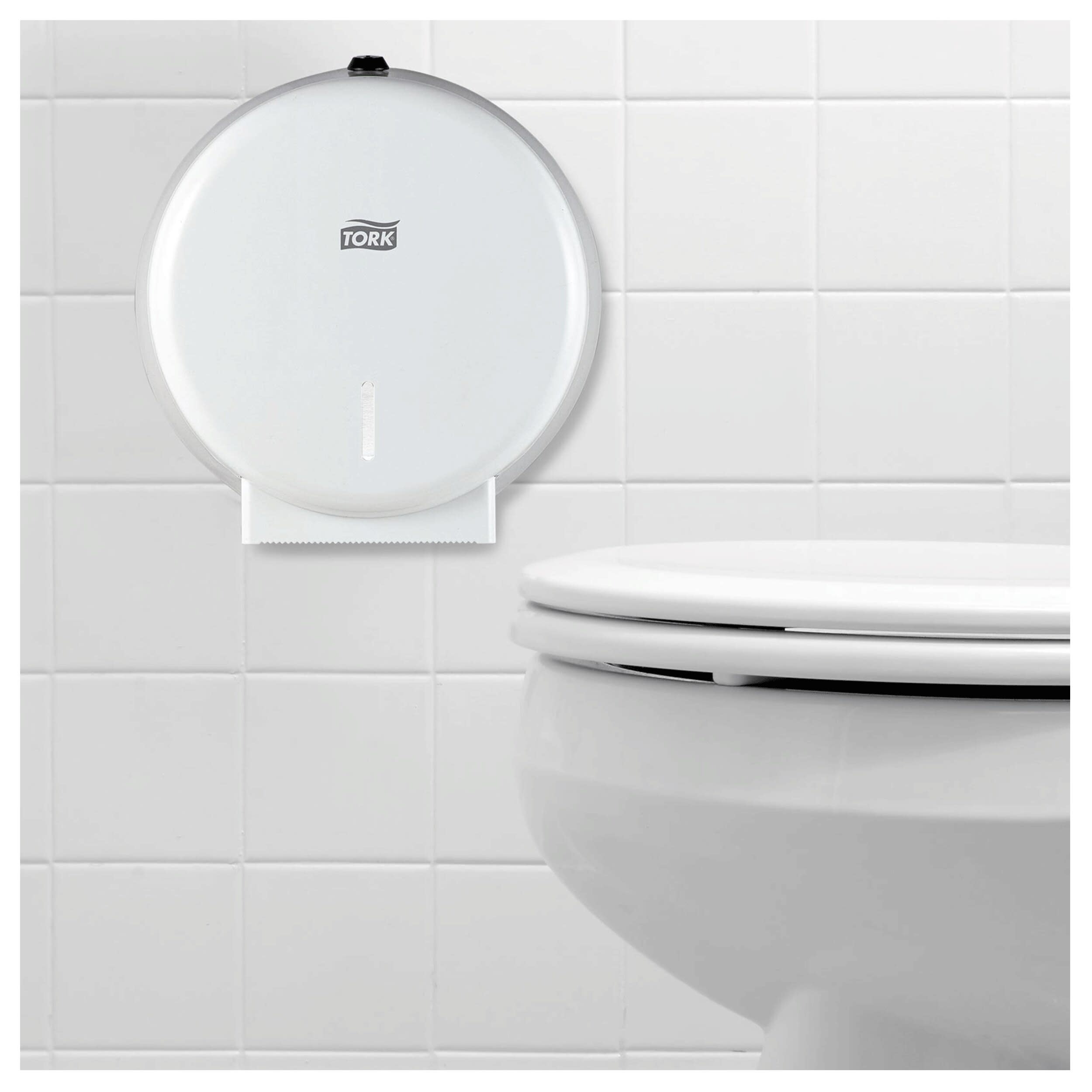 Disp Toa Tork T2 Mini Jumbo metall hvit