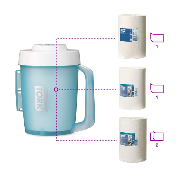 Bærbar Senterrulldispenser Tork M1