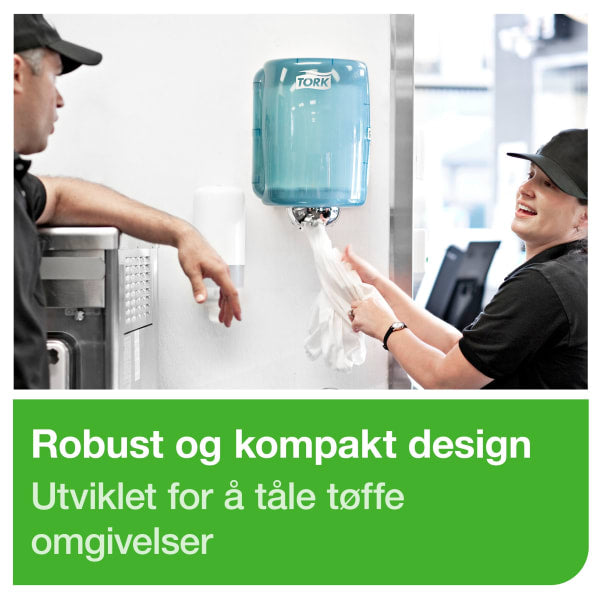 Dispenser Tork W2 Maxi turkis/hvit