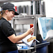 Toppholder Tork W4 turkis/hvit