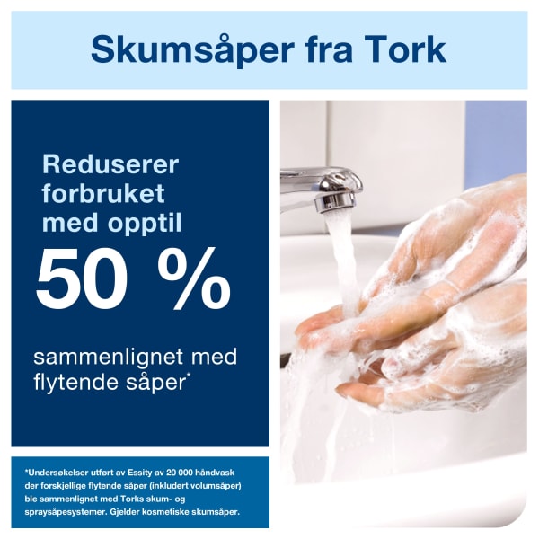 Skumsåpedispenser Tork S4 sensor sort