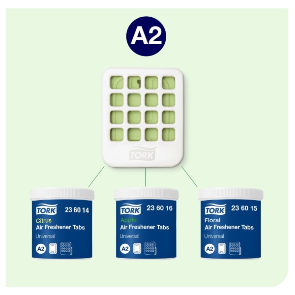 Holder til luftfrisker Tork A2 hvit