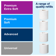 Dispenser toalettpapir Tork T4 Twin sort