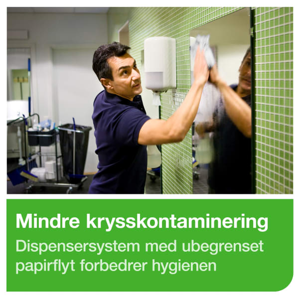 Dispenser Tork M1 Mini senterrull hvit