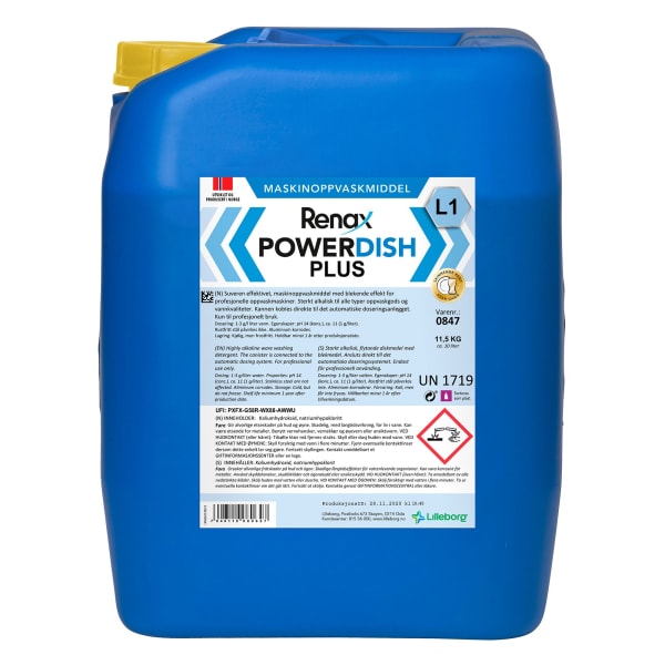 Maskinoppvask Renax P. Plus L1 11,5kg