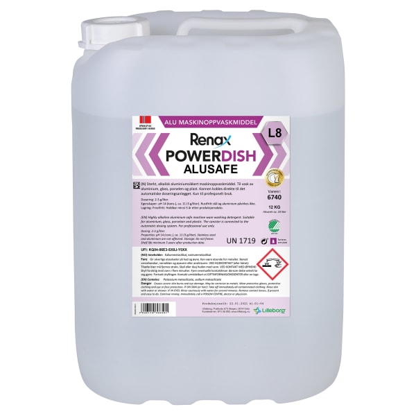 Maskinoppvask Renax P. AluSafe L8 12kg