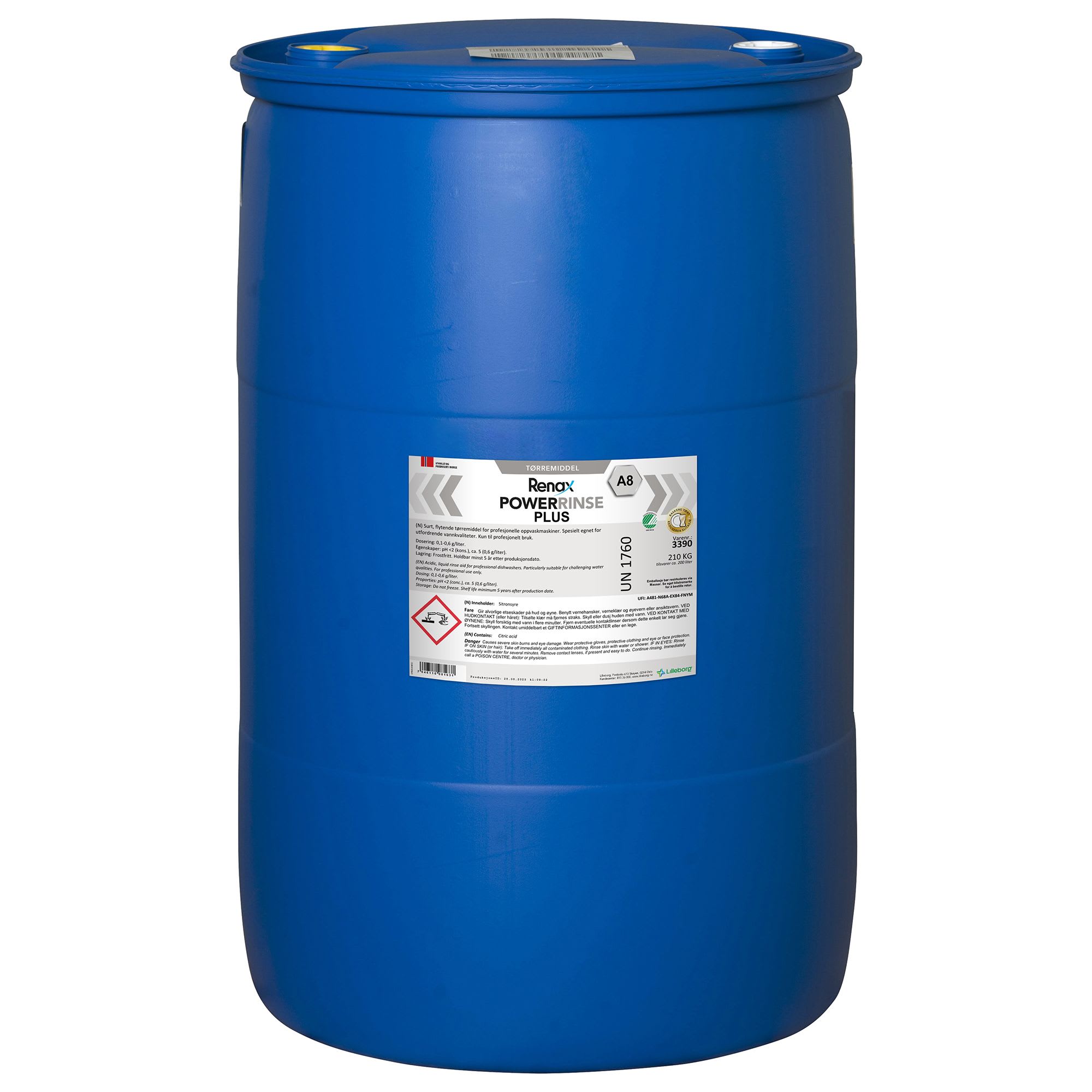 Tørremiddel Renax Power Plus A8 210kg