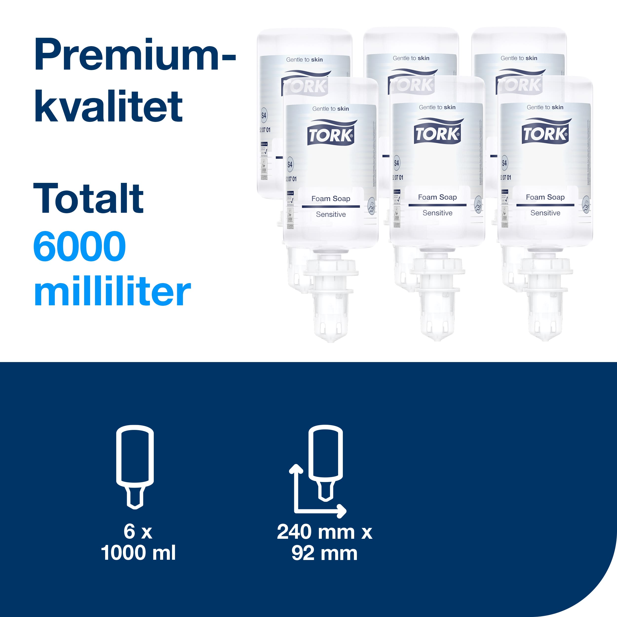 Skumsåpe Tork S4 Ekstra Mild 1l