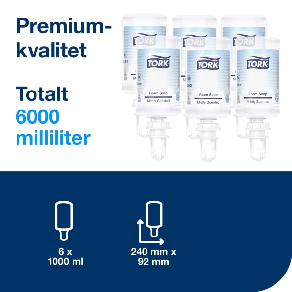 Skumsåpe Tork S4 Mild 1l