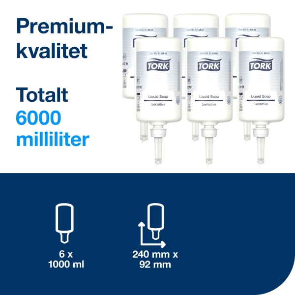Håndsåpe Tork S1 Ekstra mild 1l