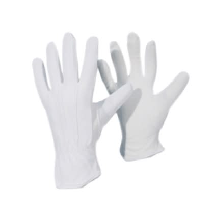 Hanske bomull microdots Hvit 9